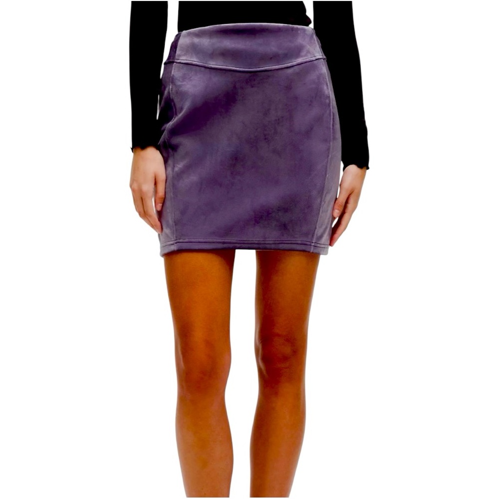 NWT Lululemon Purple Scuba HR Mini Skirt Velvet Size Large